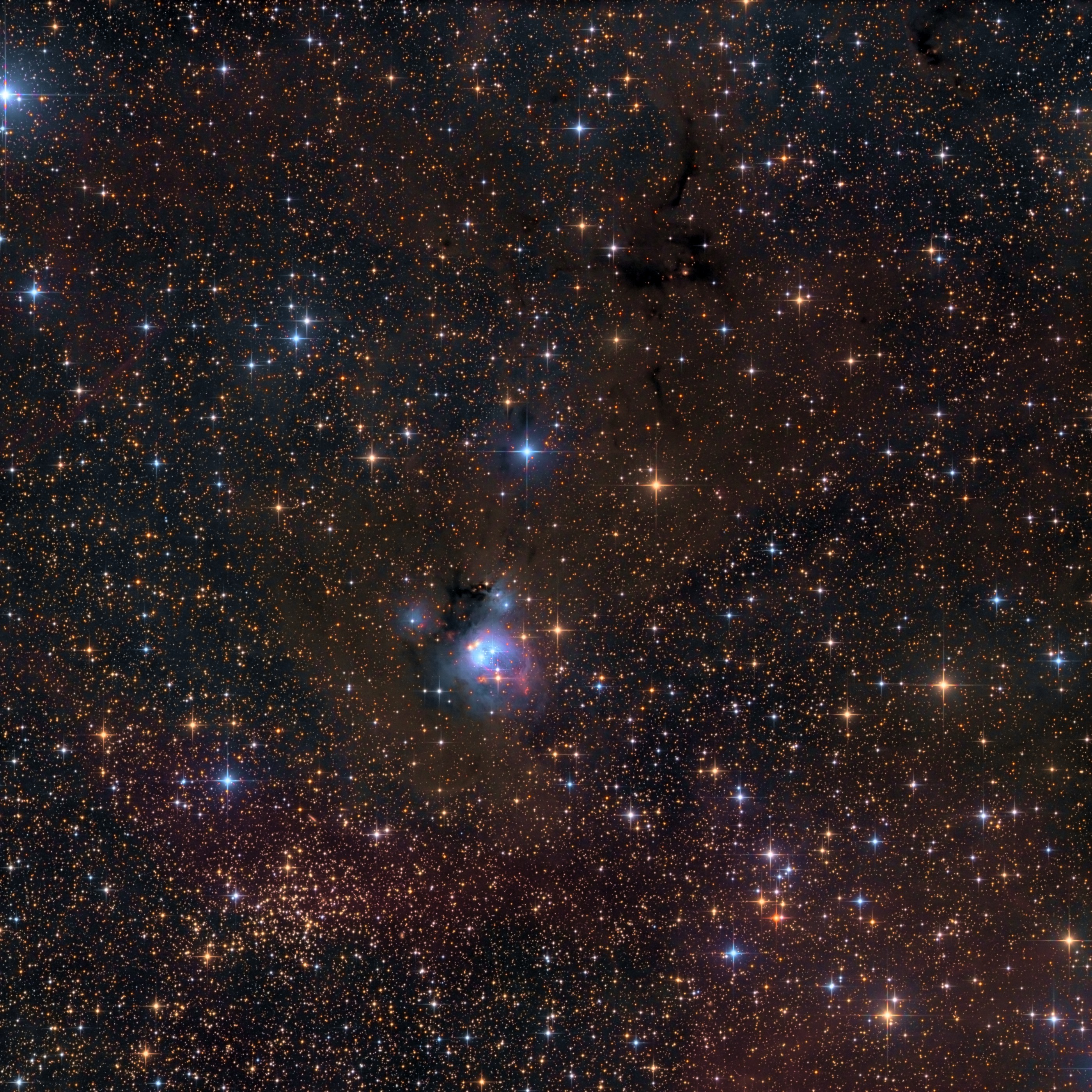 NGC 7129 and NGC 7142 – Bart Delsaert – Astrophotography